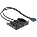 USB 3.0 Front Panel 2-Port with internal 19 pin USB 3.0 PIN