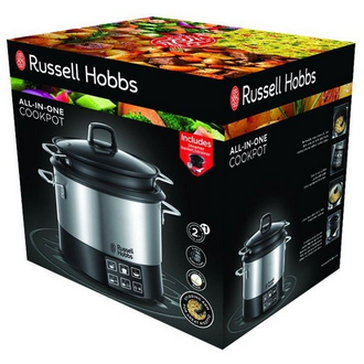Multicooker Russel Hobbs 23130-56 Cook at Home 1000W 4.5l 8 programe Inox