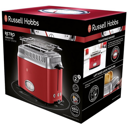 Prajitor de paine Russel Hobbs 21680-56 Retro 1200W Red