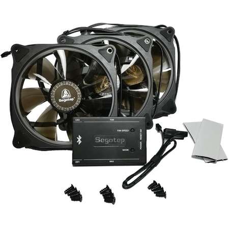 Ventilator Segotep Halo Ring RGB 120mm 3 fan Kit