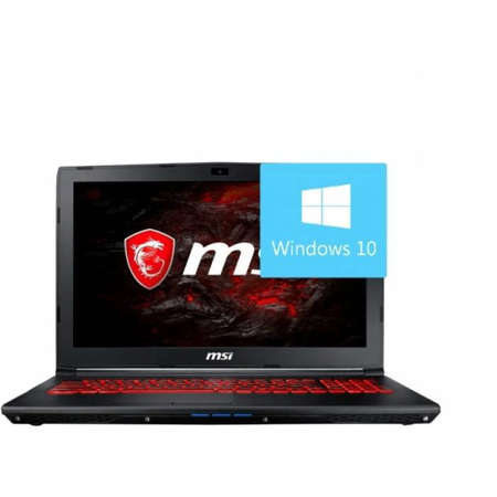 Laptop MSI GL62VR 7RFX 15.6 inch FHD Intel Core i7-7700HQ 8GB DDR4 1TB HDD 256GB SSD GeForce GTX 1060 Win 10 Black
