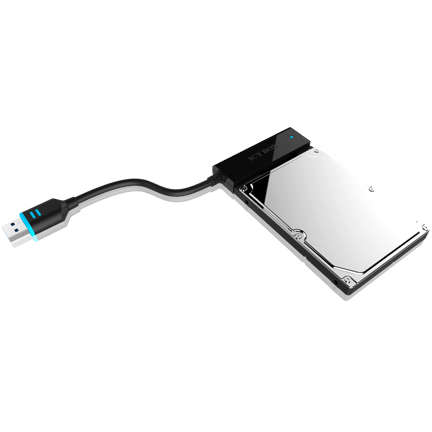 RaidSonic IcyBox USB 3.0 Male - SATA 2.5 inch SSD/HDD Female Negru