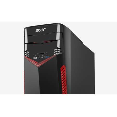 Sistem desktop Acer Aspire GX-281 AMD Ryzen 5 1400 8GB DDR4 1TB HDD GeForce GTX 1050 Ti Endless OS Black
