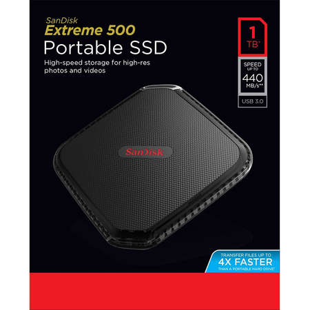 Hard disk extern Sandisk Extreme 500 SSD Portable 1TB USB 3.0