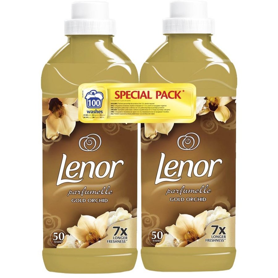 Pachet Balsam de rufe Gold Orchid 2x 1500ml 100 spalari