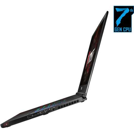 Laptop MSI GS63VR 7RG Stealth Pro 15.6 inch FHD Intel Core i7-7700HQ 16GB DDR4 1TB HDD 256GB SSD GeForce GTX 1070 8GB Black