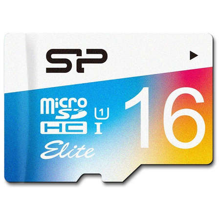 Card Silicon Power microSDHC 16GB Elite UHS-1 U1 cu adaptor SD