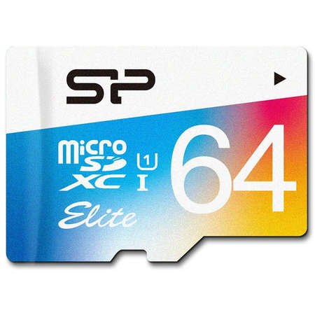 Card Silicon Power microSDXC 64GB Elite UHS-1 U1 cu adaptor SD