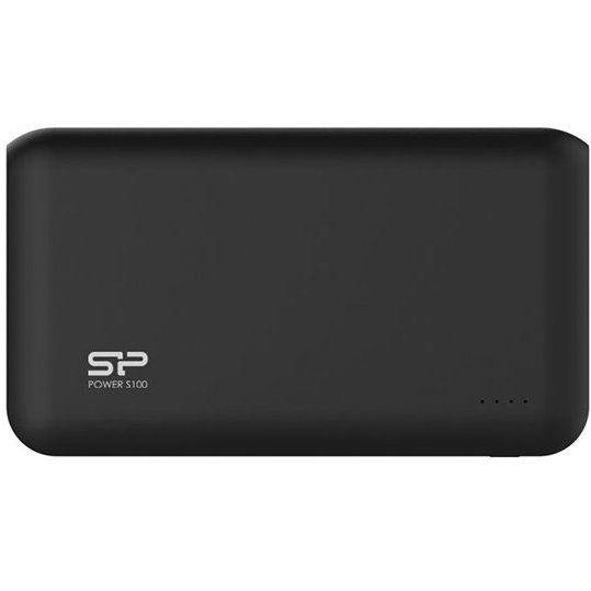 Baterie externa S100 Power Bank 10000 mAh 2 x USB LED Black