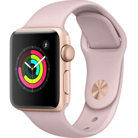 Smartwatch Apple Watch Series 3 GPS 38mm Gold Aluminium Case Pink Sand Sport Band