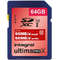 Card Integral UltimaPro CL10 SDXC 95/60MBS 64GB