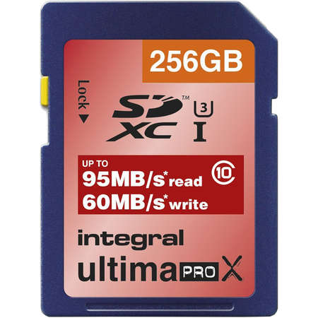 Card Integral UltimaPro 95/60MB/s SDXC Class 10 256GB