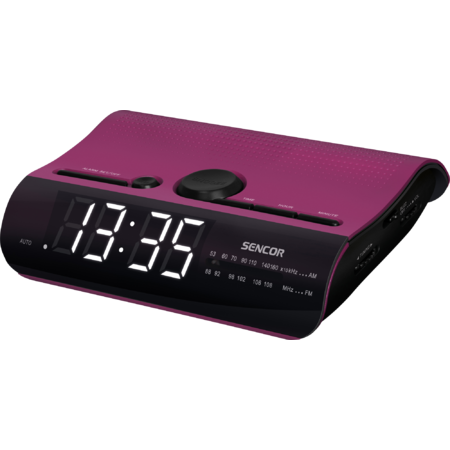 Radio cu ceas Sencor SRC 140 P Purple