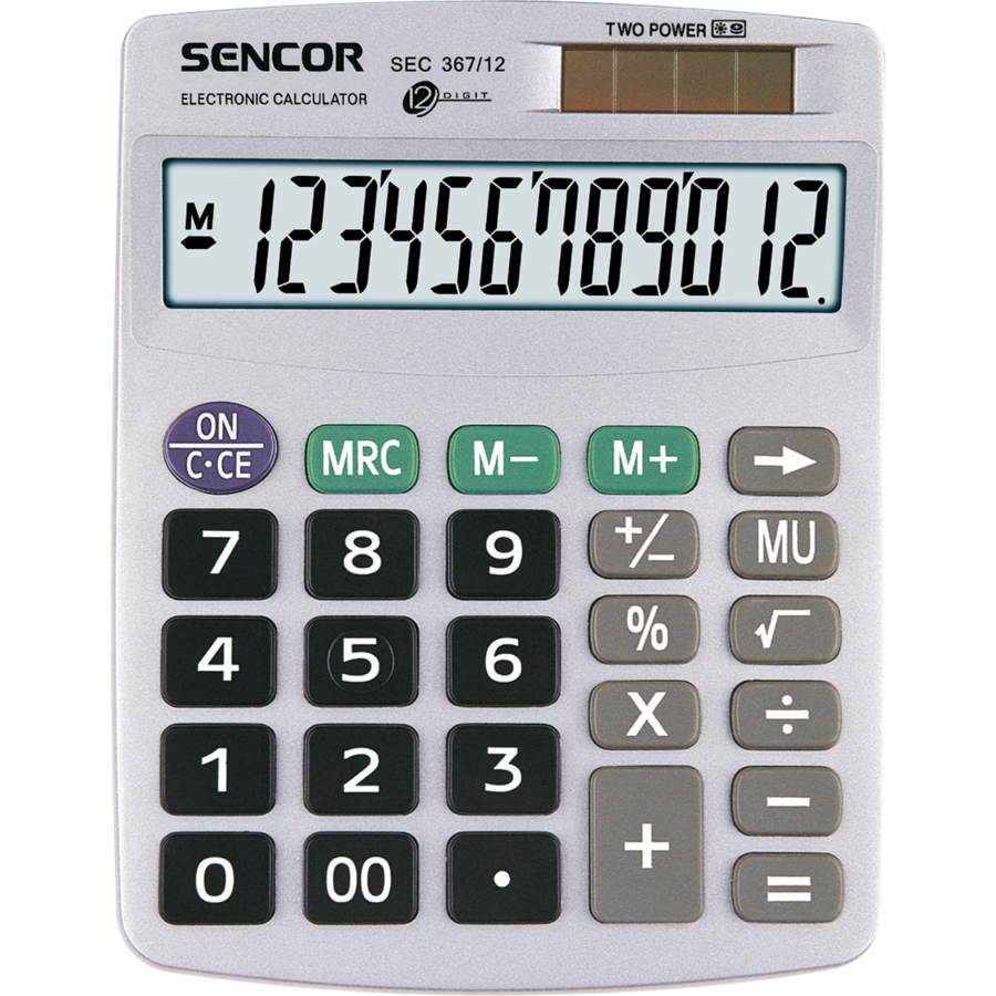 Calculator de birou SEC 367/12 Grey