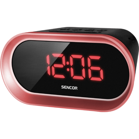 Radio cu ceas Sencor SRC 150 R FM Red