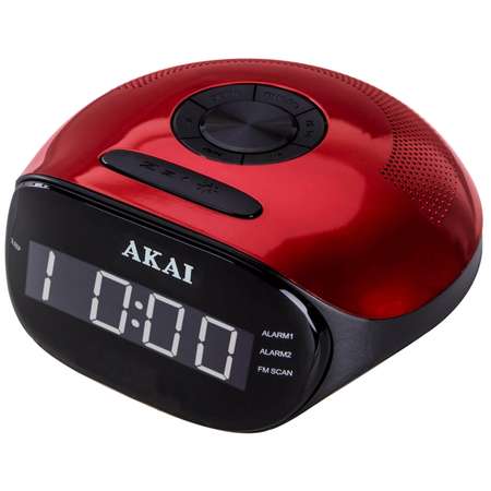 Radio cu ceas Akai ACR-267 FM/AM Red