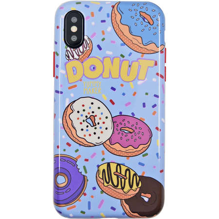 Husa Protectie Spate BENJAMINS BJX-POPNUT Donut pentru APPLE iPhone X