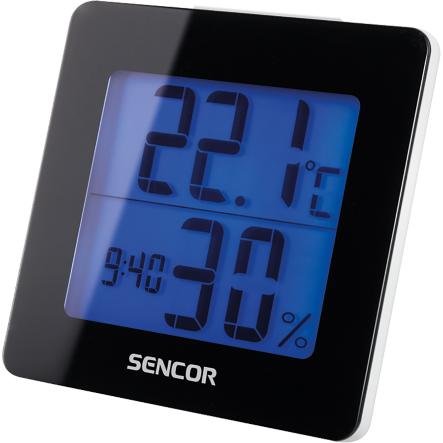 Termometru cu ceas desteptator SWS 1500 B Black
