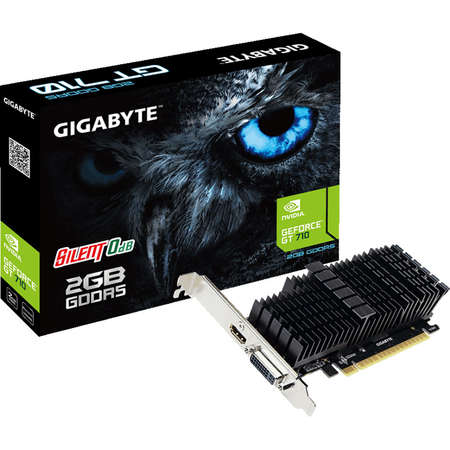 Placa video Gigabyte nVidia GeForce GT 710 2GB DDR5 64 bit Low Profile