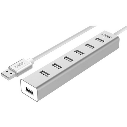 Hub USB Y-2183 7x USB 2.0 aluminiu