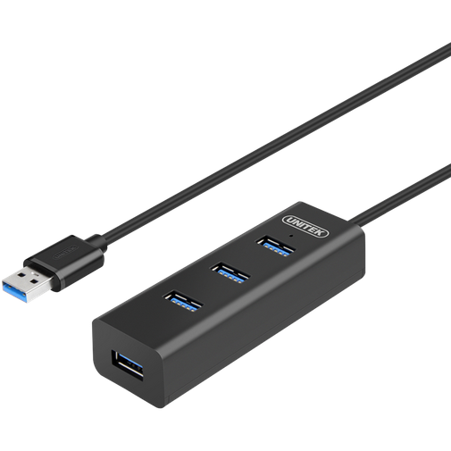 Hub USB Y-3089 4x USB 3.0 negru