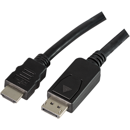 Cablu video Logilink CV0065B DisplayPort Male to HDMI Male 3m Negru