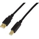 UA0264 USB-A Male - USB-B Male 10m negru