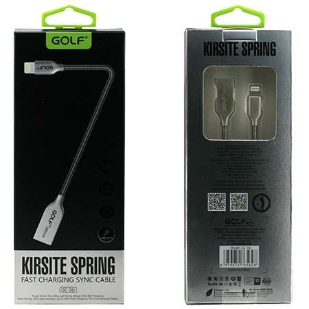Cablu de date Golf Kirsite iPhone 36I 1m Argintiu