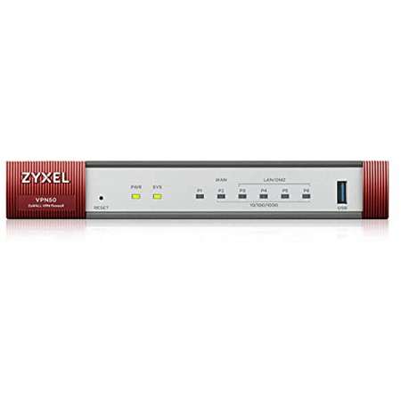 Router ZyXEL VPN50 Firewall 50 x VPN 10 x SSL 1 x WAN 4 x LAN/DMZ 1 x SFP WiFi Controler