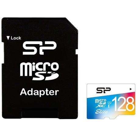 Card Silicon Power microSDXC Elite 128GB UHS-I U1 Clasa 10 cu adaptor SD