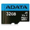 Card ADATA microSDHC Premier A1 32GB UHS-I U1 Clasa 10 cu adaptor SD