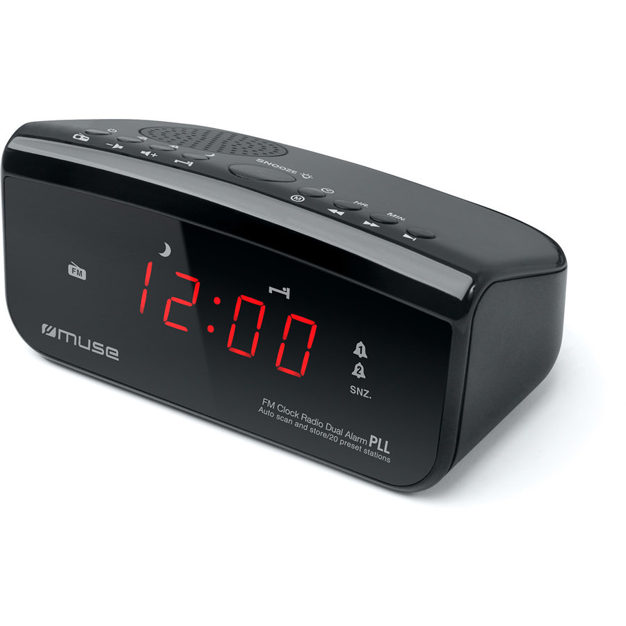 Radio cu ceas M-12 CR Black