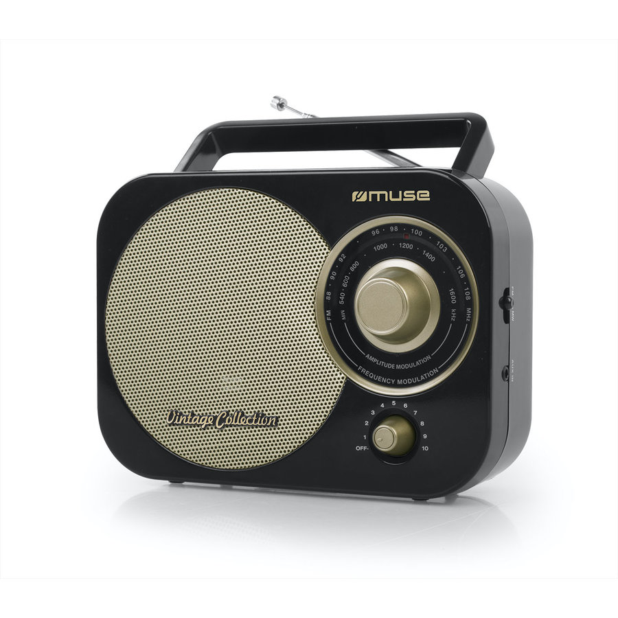 Radio portabil M-055 RB Vintage Black