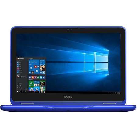 Laptop Dell Inspiron 3168 11.6 inch HD Touch Intel Pentium N3710 4GB DDR3 128GB SSD Windows 10 Home Blue 2Yr CIS