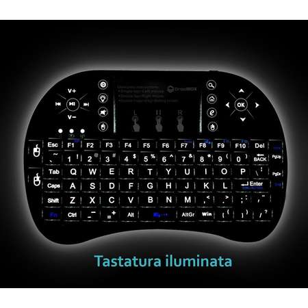 Mini tastatura bluetooth Rii tek i8+ touchpad compatibila Smart TV