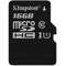 Card Kingston microSDHC Canvas Select 80R 16GB Clasa 10 UHS-I U1 80 Mbs