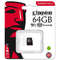 Card de memorie Kingston microSDXC Canvas Select 80R 64GB Clasa 10 UHS-I U1 80 Mbs