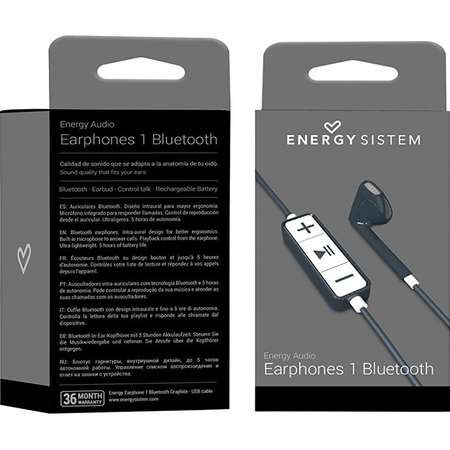 Casti Energy Sistem Earphones 1 Bluetooth Graphite