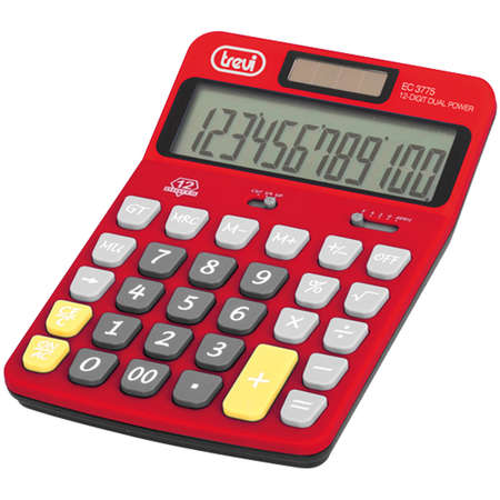 Calculator de birou TREVI EC3775 Rosu
