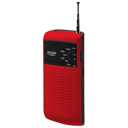 Radio portabil Adler AD 1159 AM / FM Rosu