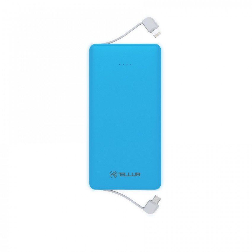 Acumulator extern 3 in 1 5000 mAh Albastru