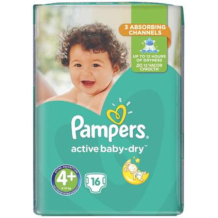 Scutece PAMPERS Active Baby 4+ Regular Pack 16 buc