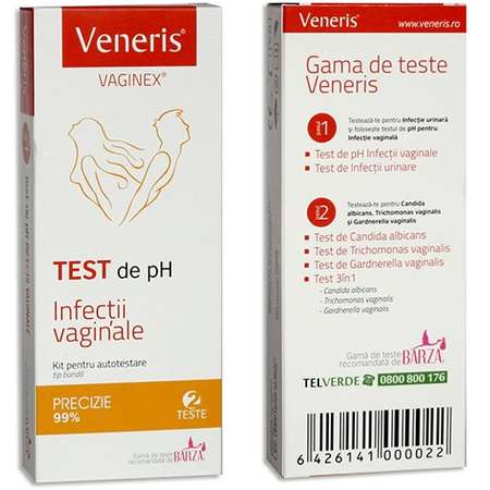 Test de Ph pentru infectii vaginale VENERIS Vaginex