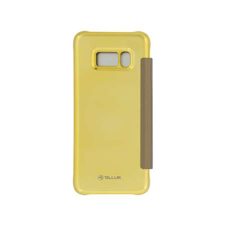 Husa Tellur Mirror PU Auriu pentru Samsung Galaxy S8