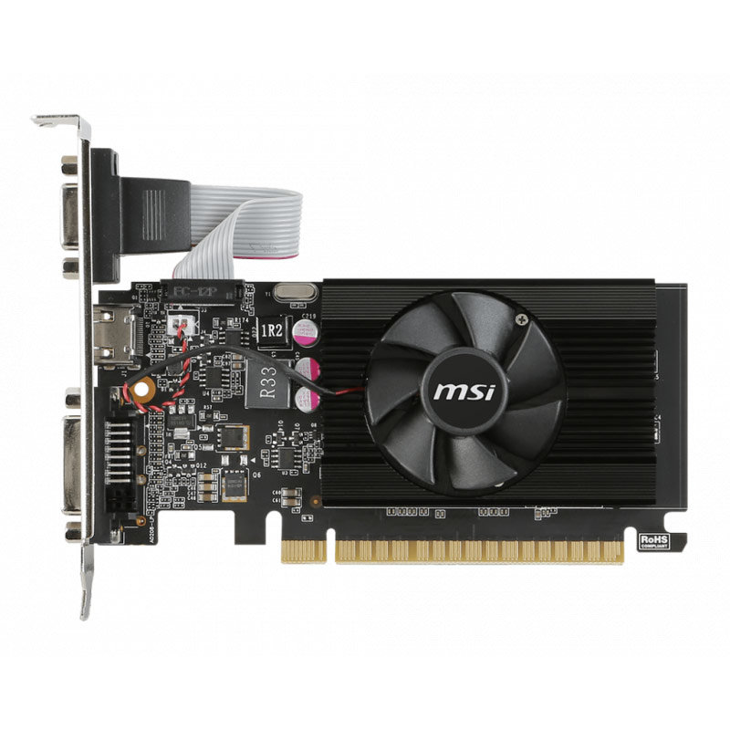Placa video nVidia GeForce GT 710 1GB DDR3 64bit low profile