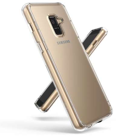 Husa Ringke Fusion Clear plus folie protectie display pentru Samsung Galaxy A8 Plus 2018