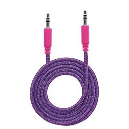 Cablu audio Manhattan MHT394116 Jack 3.5 mm Male - Jack 3.5 mm Male 1m Violet / Roz