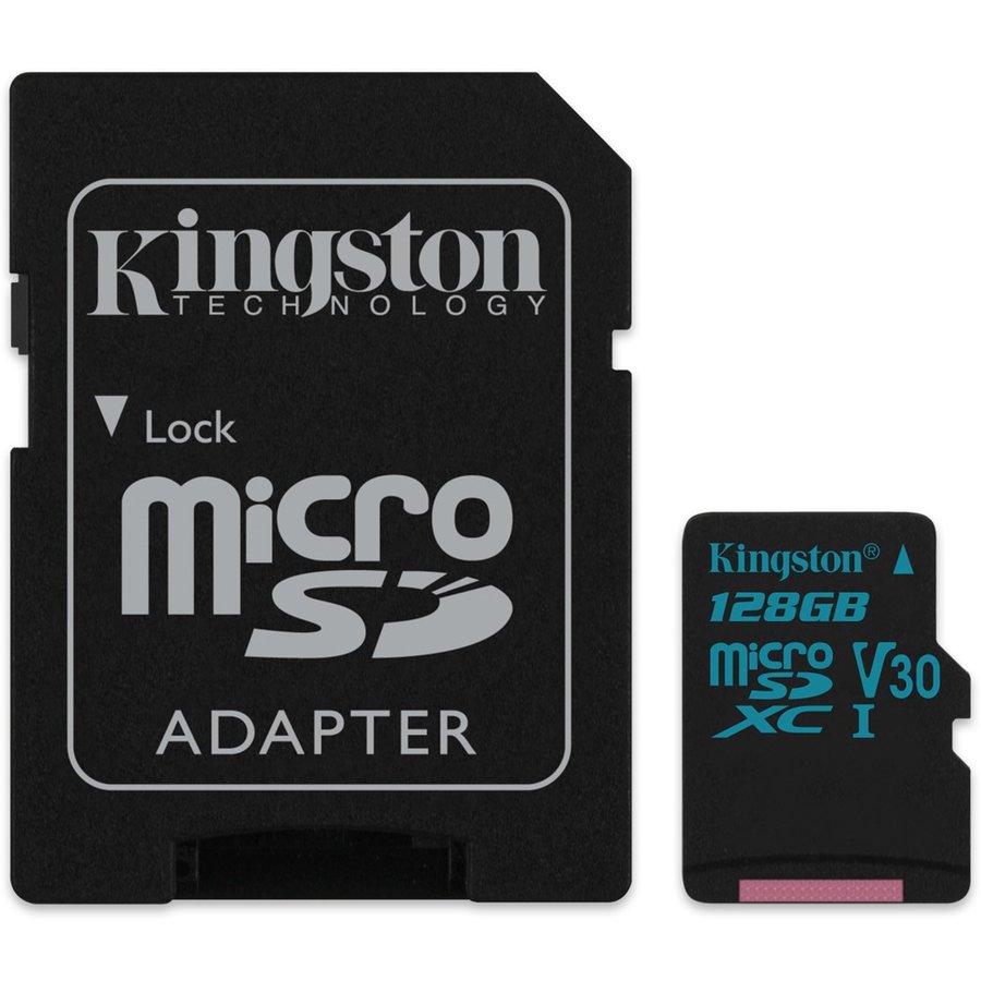 Card 128GB microSDXC Canvas Go 90R/45W U3 UHS-I V30 Card cu adaptor SD