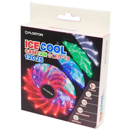 Ventilator pentru carcasa Floston ICE 15 Red LED