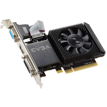 Placa video EVGA nVidia GeForce GT 710 1GB DDR3 64bit Low Profile Braket